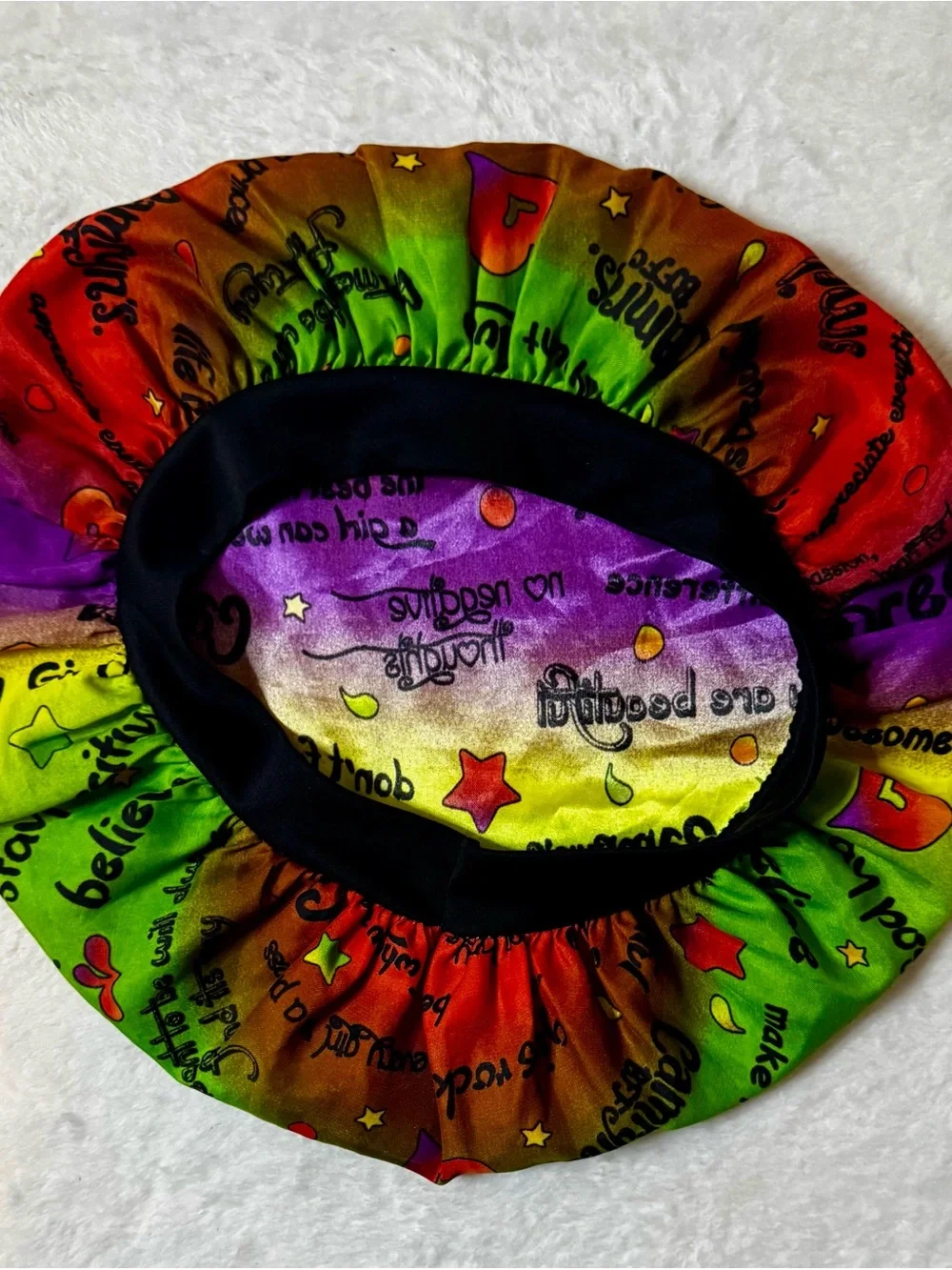 Rainbow Limited Edition Camryn’s BFF Dye Inspirational Printed Bonnet